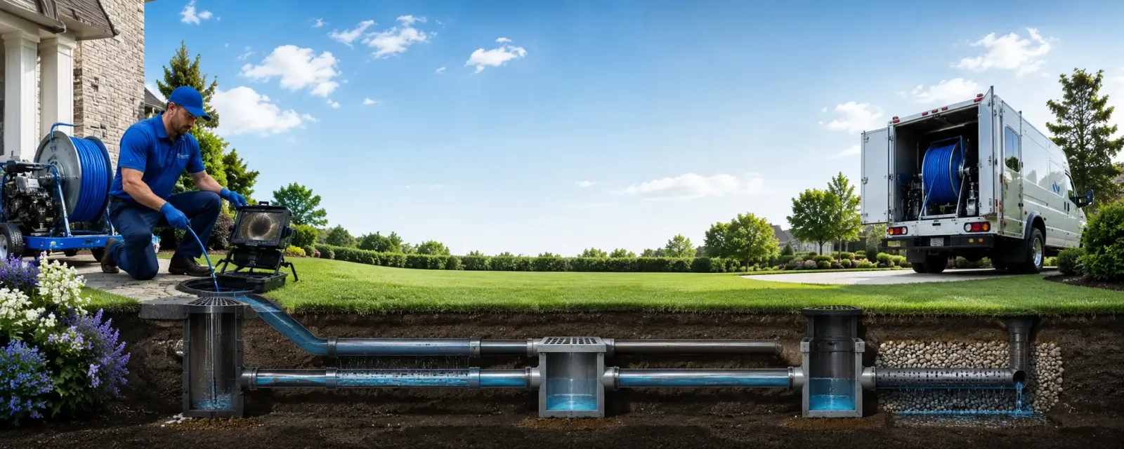 Outdoor drain cleaning information for North, VA